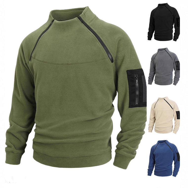 Men's Coral Fleece Pullover Jacket