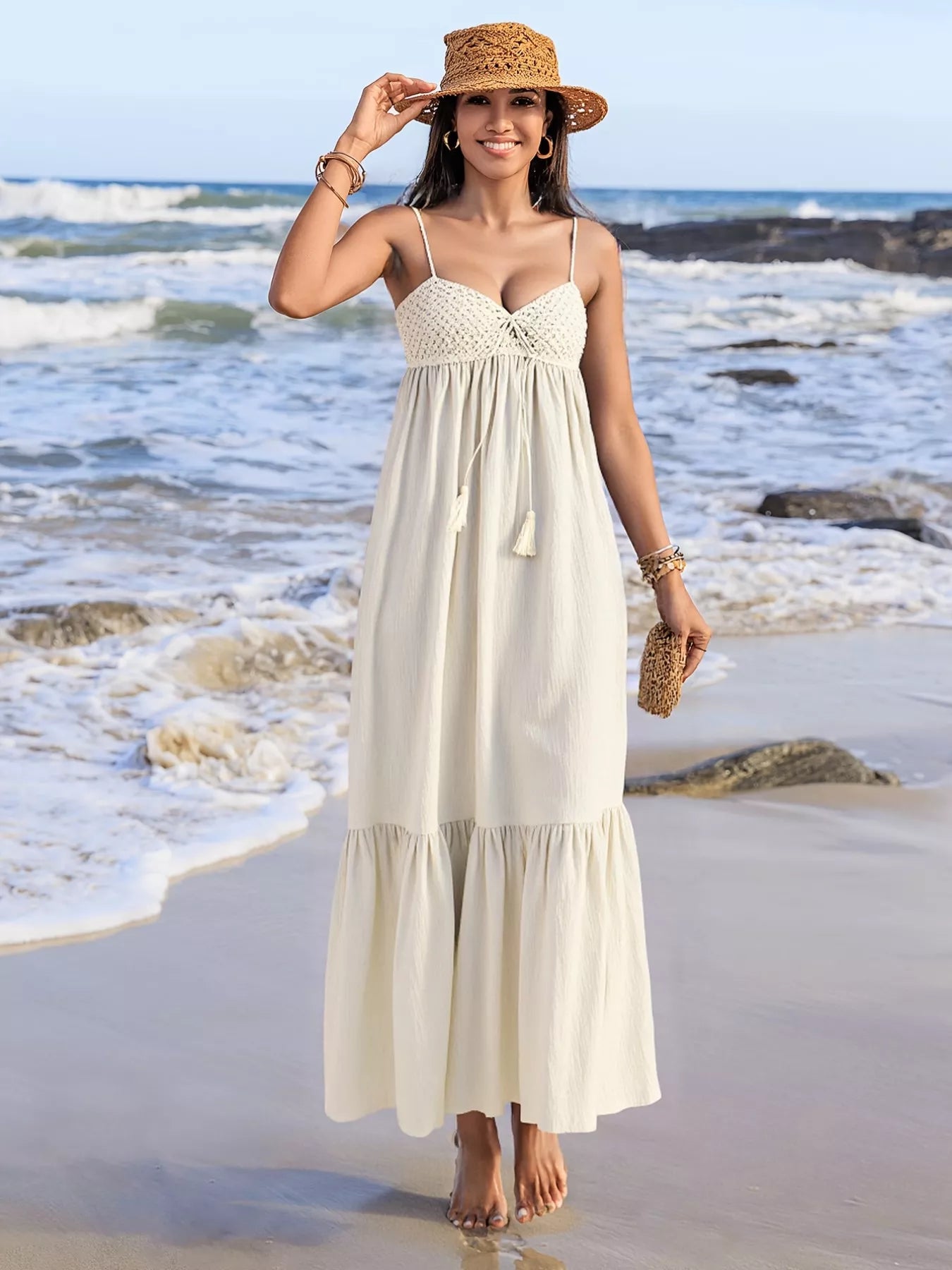 Sweetheart Neck Spaghetti Strap Dress